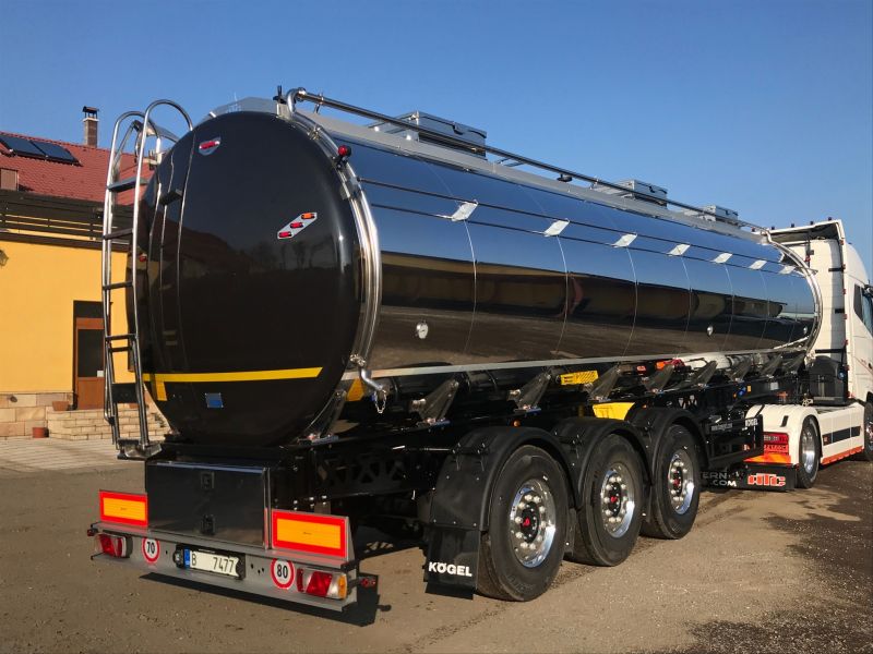 Cisterna na potraviny s přípravou pro ohřev