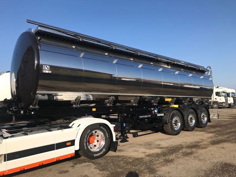 Cisterna na potraviny s přípravou pro ohřev