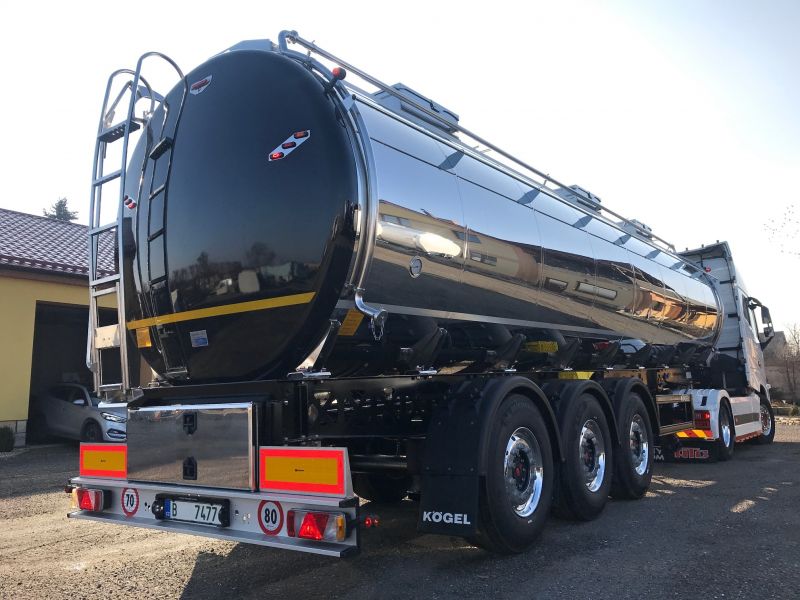 Cisterna na potraviny s přípravou pro ohřev