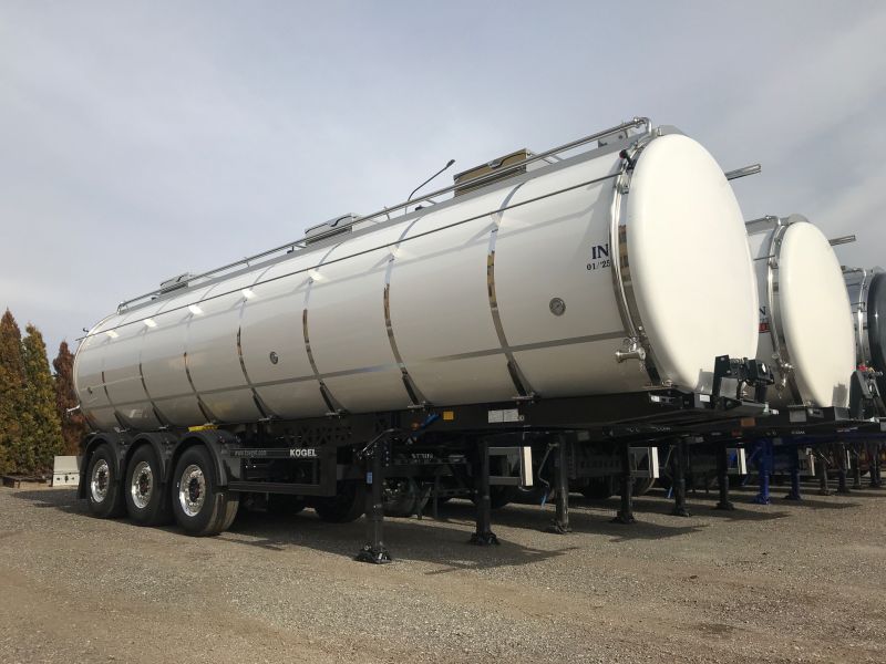 Tlaková cisterna na potraviny s přípravou pro ohřev